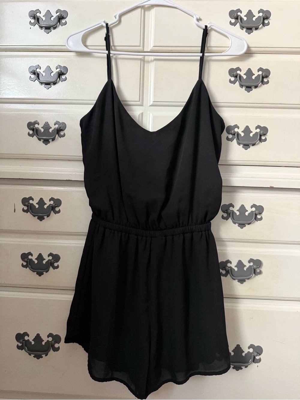 Show Me Your Mumu Black Chiffon Sleeveless Romper Size Small